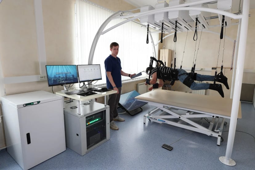 Оборудование-Аппаратно-программный комплекс для локомоторной терапии в безопорном состоянии-Krisaf